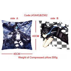 Black rock shooter double sides pillow