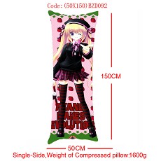 Anime MOERU girl single side pillow(50x150CM)