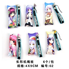 Naruto small pillow phone straps(6pcs a set)