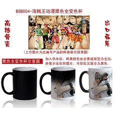 One piece color change cup