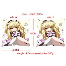 The anime girl double sides pillow(45x45CM)