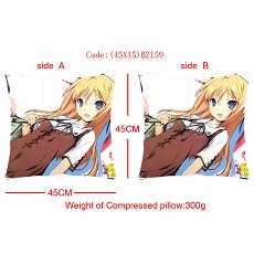 The anime girl double sides pillow(45x45CM)
