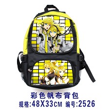Kagamine anime canvas backpack