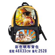 One piece anime canvas backpack