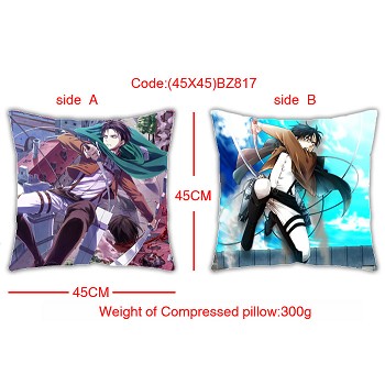 Attack on Titan double side pillow(45X45)BZ817