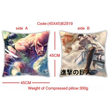 Attack on Titan double side pillow(45X45)BZ819