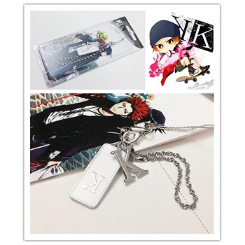 K anime phone strap(white)