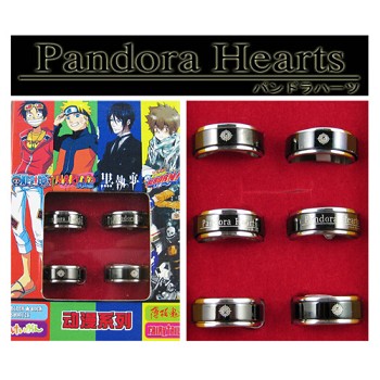 Pandora Hearts rings(6pcs a set)