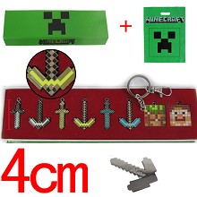 Minecraft key chains(8pcs a set)