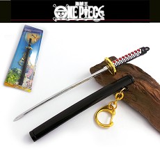 One Piece zoro knife weapon key chain
