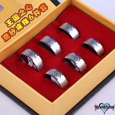 Kingdom of Hearts rings(6pcs a set)
