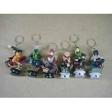 Naruto figure key chains set(6pcs a set)