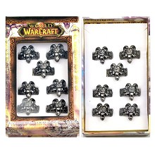 World of Warcaft rings(7pcs a set)