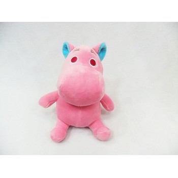 7inches hippo plush doll(pink)