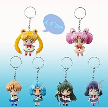 Sailor Moon figure key chains set(6pcs a set)