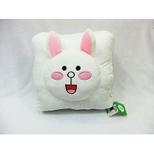 The rabbit plush warm hand pillow