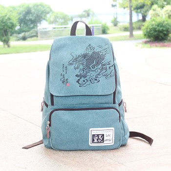 Tomb Notes canvas backpack bag