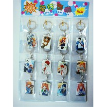 The anime key chain set(12pcs a set)