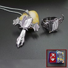 Attack on Titan necklace+ring