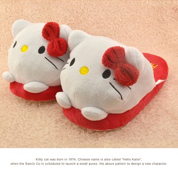 Hello Kitty plush slippers a pair 28CM