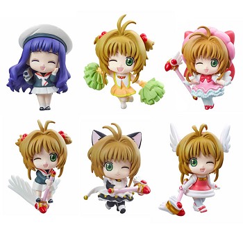 Card Captor Sakura figures(6pcs a set)