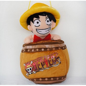 One Piece Luffy plush basket