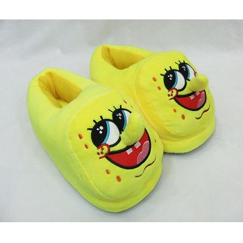 Spongebob plush slippers a pair