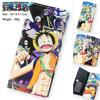 One Piece pu long wallet
