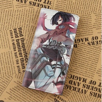 Attack on Titan pu long wallet