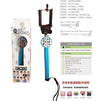 EXO Wired Selfie Stick Handheld Monopod Extendable For Phone