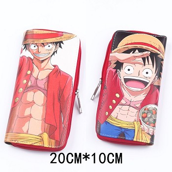 One Piece Luffy anime pu long wallet/purse