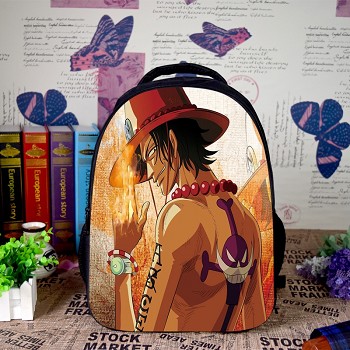 One Piece ACE anime backpack bag