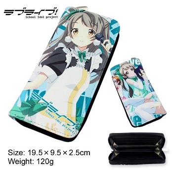 Love Live anime pu long wallet/purse
