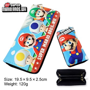 Super Mario anime pu long wallet/purse