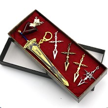 Fate Stay Night anime weapon+necklaces a set