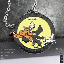 Les Aventures de Tintin et Milou necklace