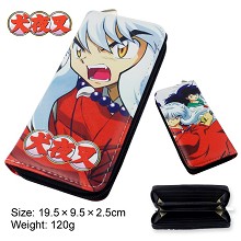 Inuyasha anime pu long wallet/purse
