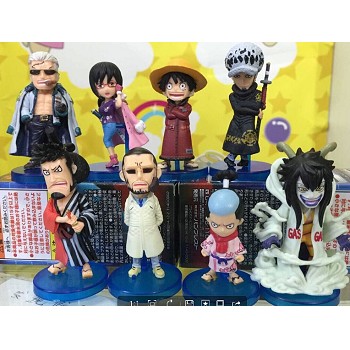 One Piece anime figures set(8pcs a set)