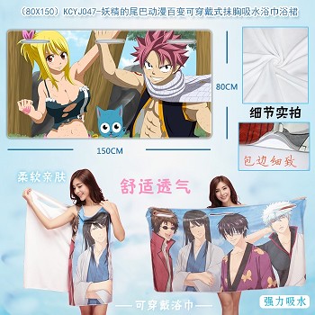Fairy Tail anime bath towel（80X150）KCYJ047