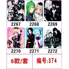 Touken Ranbu Online anime mouse pads set(6pcs a set)