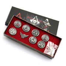 Assassin's Creed brooch pins(8pcs a set)