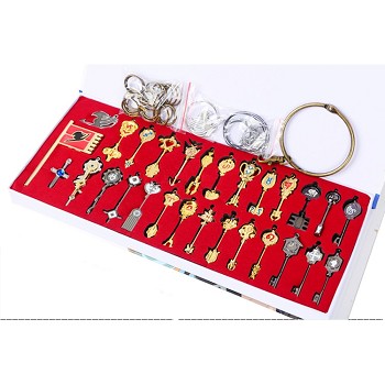 Fairy Tail anime key chains set