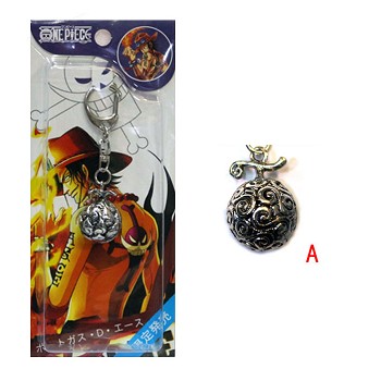 One piece fevil fruit cursed fruit anime key chain
