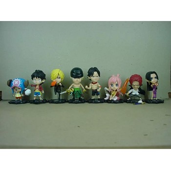 One Piece anime figures set(8pcs a set)