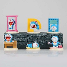 DoraCat Doraemon anime figures set(6pcs a set)