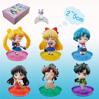 Sailor Moon anime figures set(6pcs a set)