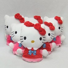 6inches Hello Kitty plush dolls set(6pcs a set)