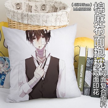 Bungo Stray Dogs anime two-sided cotton fabric pillow