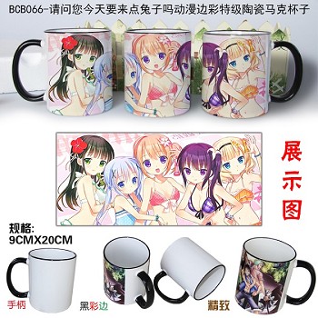 Rabbit House anime mug cup