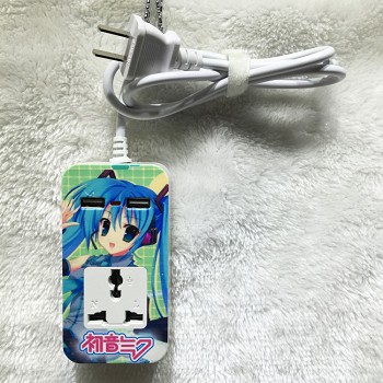 Hatsune Miku anime USB socket outlet plug